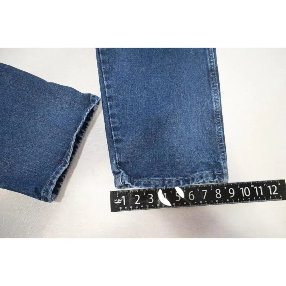 Wrangler Western Cowboy Cut Rugged Denim Blue Jeans Straight Mens Size‎ 44 x 34